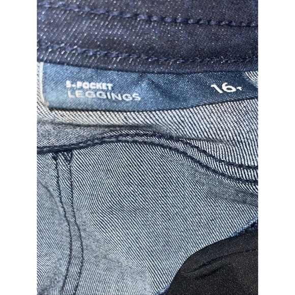 J Jill Jeans Womens 16 Tall Blue Legging Skinny Stretch Dark Wash 5 Pockets - Picture 4 of 10